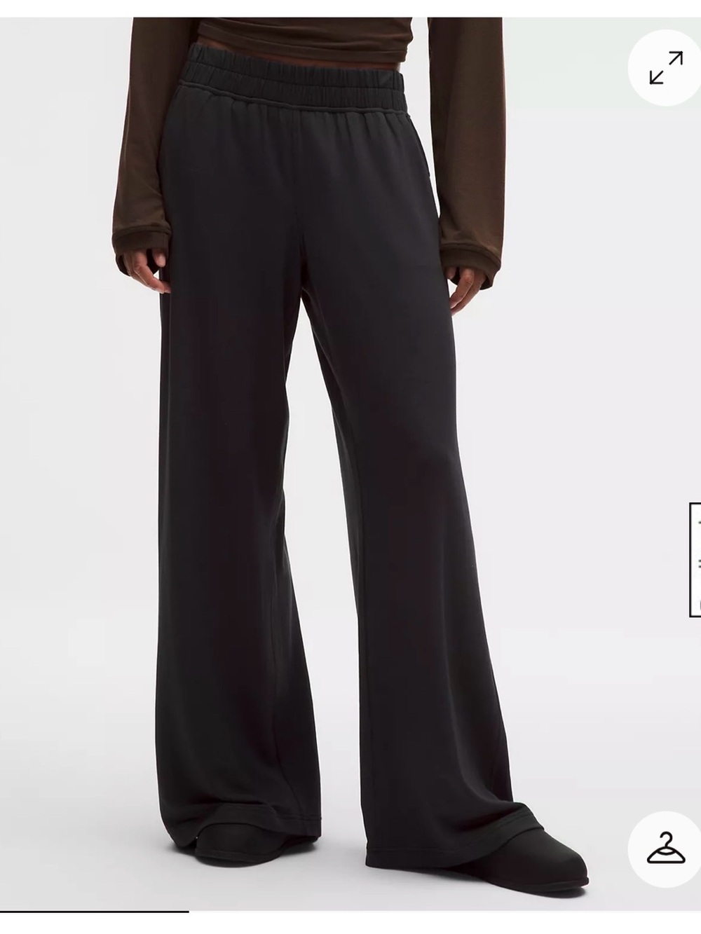 Lululemon Wide-Leg Pull-On Pants in Black